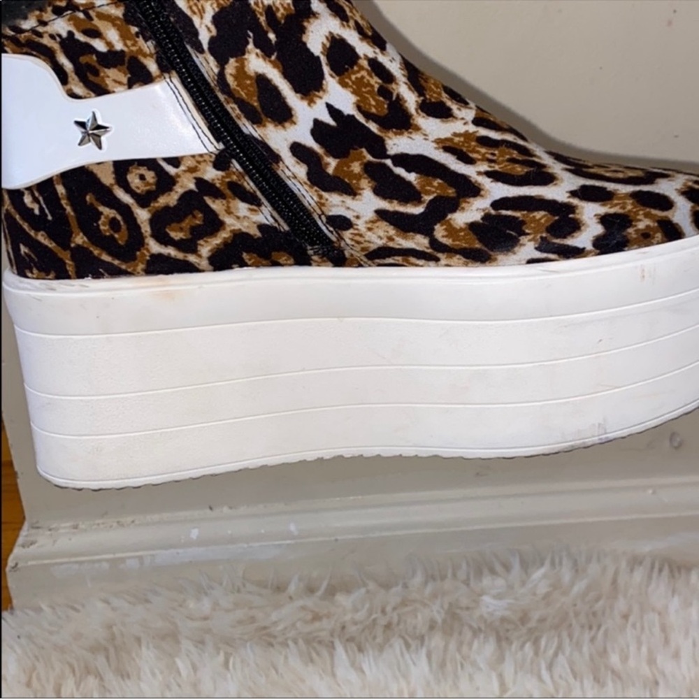 Platform leopard booties - Picture 5 of 5